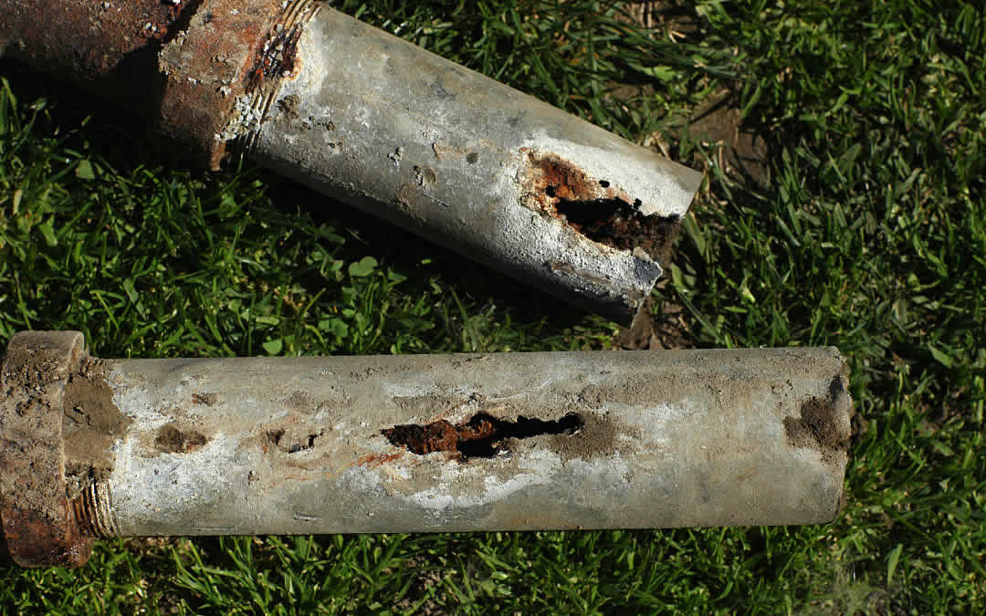 Rusted Galvanized Pipe