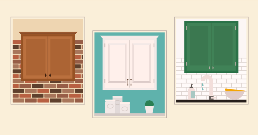 kitchen cabinets clipart