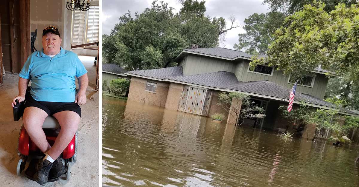 John-Moore-Helps-Disabled-Veteran-After-Hurricane-Harvey